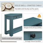 Console Table for Entryway Hallway Sofa Table with Storage Drawers and Bottom Shelf