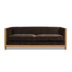 Georgia 81 Oak Wood & Rattan Sofa