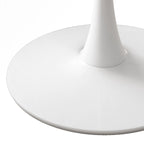 32Modern Round Metal Base Dining Table with MDF Table Top