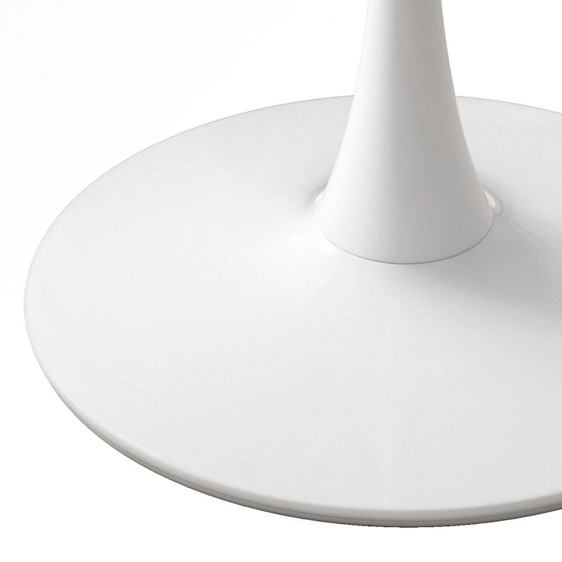 32Modern Round Metal Base Dining Table with MDF Table Top