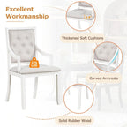 5-Piece Dining Set Extendable Round Dining Table and 4 Upholstered Back Chairs for Kitchen Dining Room