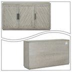 Classic Vintage Wooden Sideboard with Adjustable Internal Shelves