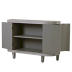 Accent Storage Cabinet Sideboard Wooden Cabinet with Antique Pattern Doors for Hallway, Entryway, Living Room