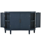 Accent Storage Cabinet Sideboard Wooden Cabinet with Antique Pattern Doors for Hallway, Entryway, Living Room