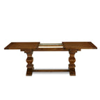 East West Furniture 11 Piece Dining Set- a Dining Table and 10 Light Sable Linen Fabric Chairs(Finish Options)