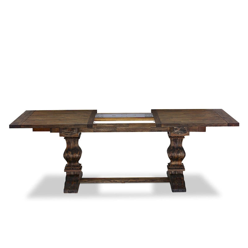 East West Furniture 11 Piece Dining Set- a Dining Table and 10 Light Sable Linen Fabric Chairs(Finish Options)