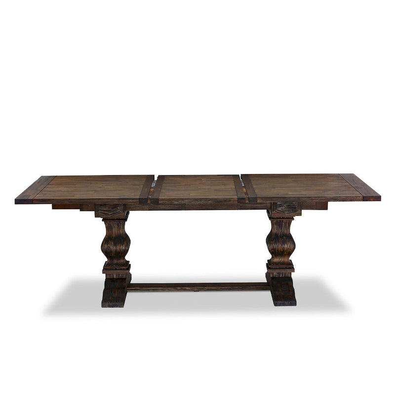 East West Furniture 11 Piece Dining Set- a Dining Table and 10 Light Sable Linen Fabric Chairs(Finish Options)