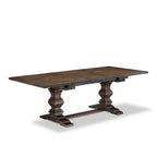 East West Furniture 11 Piece Dining Set- a Dining Table and 10 Light Sable Linen Fabric Chairs(Finish Options)