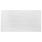 71 Inch Dining Table, Rectangular White Faux Marble Top, Pedestal Base