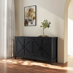 59 Freestanding Storage Cabinet with 4 Doors Buffet/Sideboard