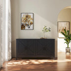 59 Freestanding Storage Cabinet with 4 Doors Buffet/Sideboard