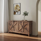 59 Freestanding Storage Cabinet with 4 Doors Buffet/Sideboard