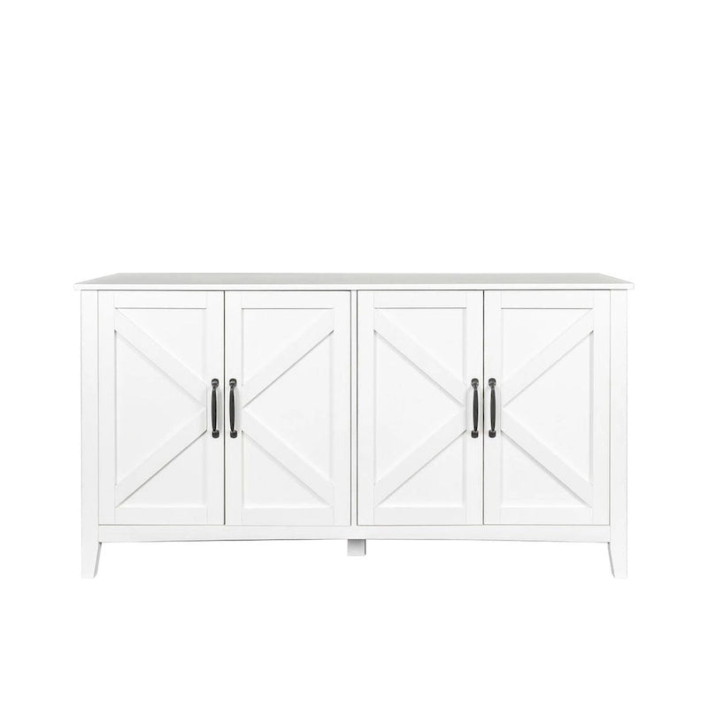 59 Freestanding Storage Cabinet with 4 Doors Buffet/Sideboard