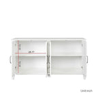 59 Freestanding Storage Cabinet with 4 Doors Buffet/Sideboard