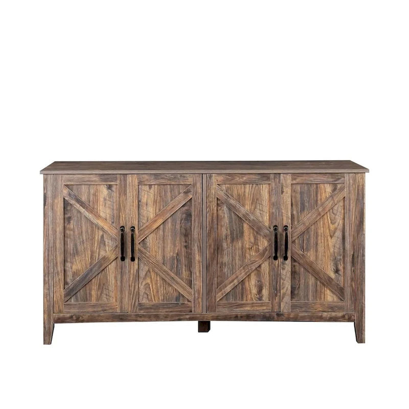 59 Freestanding Storage Cabinet with 4 Doors Buffet/Sideboard
