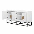 Luxurious Cabinet with Unique Support Legs and Adjustable Shelves