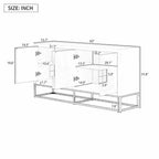 Luxurious Cabinet with Unique Support Legs and Adjustable Shelves