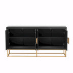 Luxurious Cabinet with Unique Support Legs and Adjustable Shelves