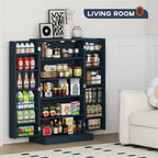 Storage Cabinet with Doors and Adjustable Shelves - 12D x 23.62W x 41H