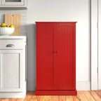 Storage Cabinet with Doors and Adjustable Shelves - 12D x 23.62W x 41H