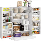 Storage Cabinet with Doors and Adjustable Shelves - 12D x 23.62W x 41H