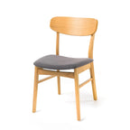 DINING CHAIR beautifully finished wood frame RUBBERWOOD LEGS UPHOLSTERED