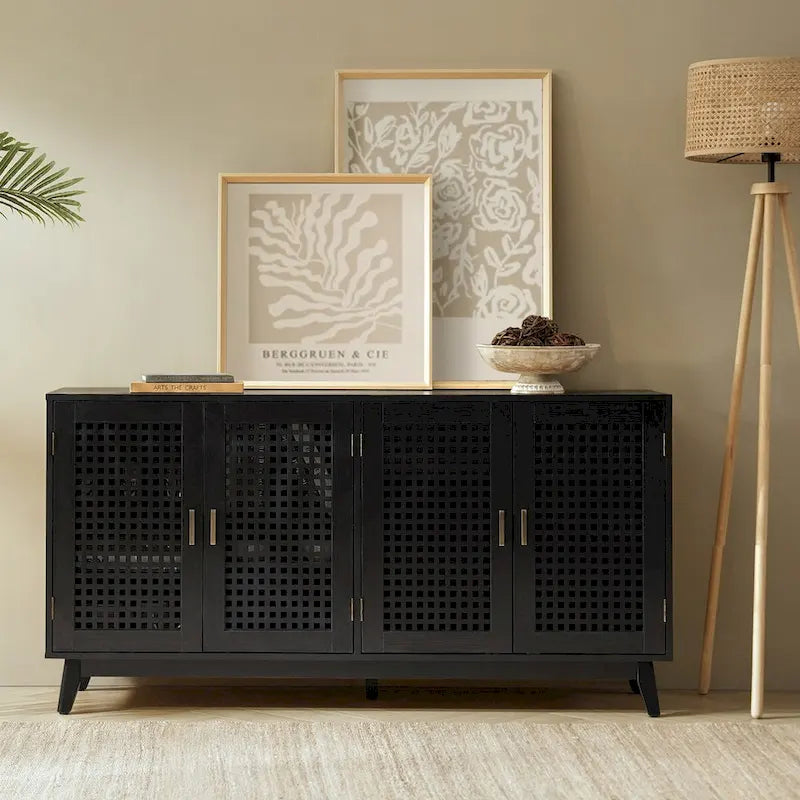 Alexis Contemporary 58Wide Sideboard with Solid Wood Legs by HULALA HOME