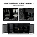 Alexis Contemporary 58Wide Sideboard with Solid Wood Legs by HULALA HOME