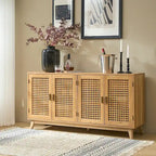 Alexis Contemporary 58Wide Sideboard with Solid Wood Legs by HULALA HOME