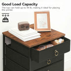 5-Drawer Chest File Cabinet - 15.7D x 15.7W x 25.7H