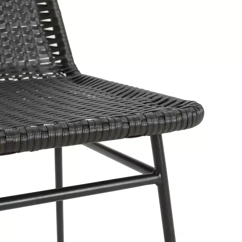 Christopher Knight Home Wtroup Rattan Webbing Iron Frame Dining Chair