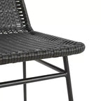 Christopher Knight Home Wtroup Rattan Webbing Iron Frame Dining Chair