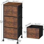 3-Drawer File Cabinet - 15.7D x 15.7W x 38.1H