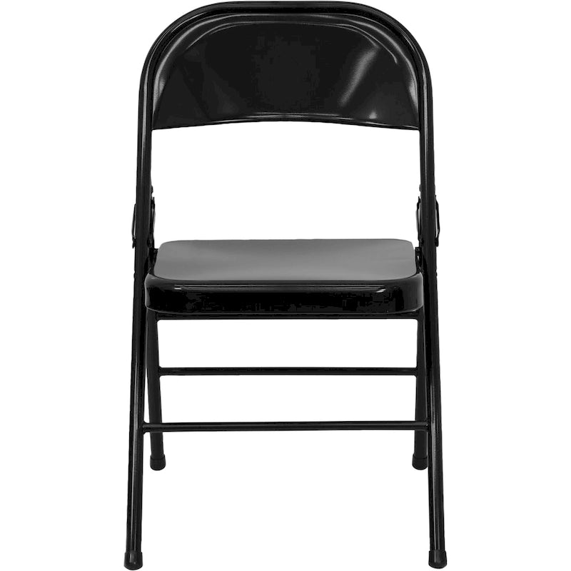 4 Pack Triple Braced & Double Hinged Metal Folding Chair