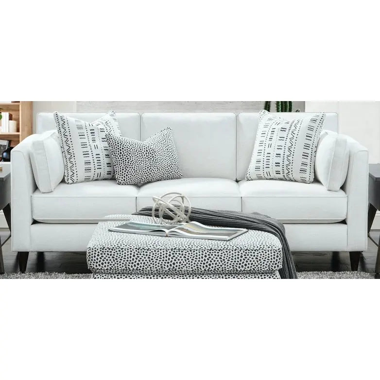 Winston Salt Contemporary Stationary Sofa