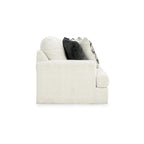 Henly 96 Inch Sofa, Oversized, 4 Accent Pillows, Soft White Polyester