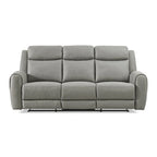 Roundhill Furniture Wesley Transitional Manual Reclining Sofa, Gray