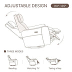 Merlin Power Swivel Glider Rocker Recliner Nursing Chair Recliner