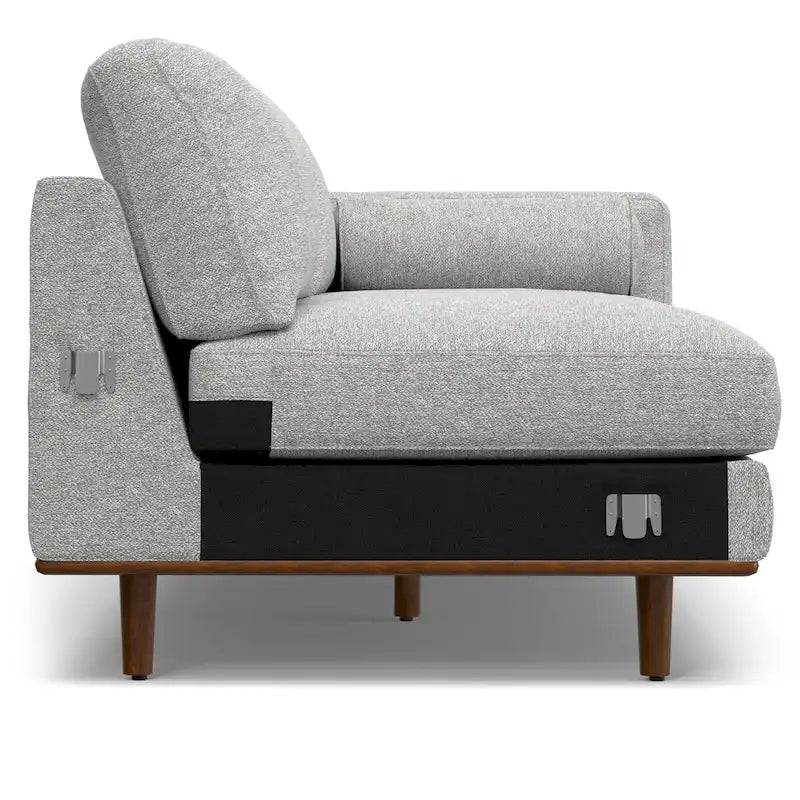 WYNDENHALL Brixley Mid Century 102 inch Wide Left Sofa Sectional
