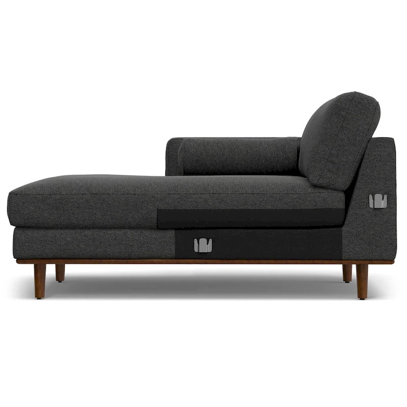 WYNDENHALL Brixley Mid Century 102 inch Wide Left Sofa Sectional