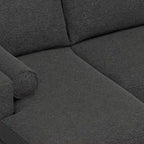 WYNDENHALL Brixley Mid Century 102 inch Wide Left Sofa Sectional