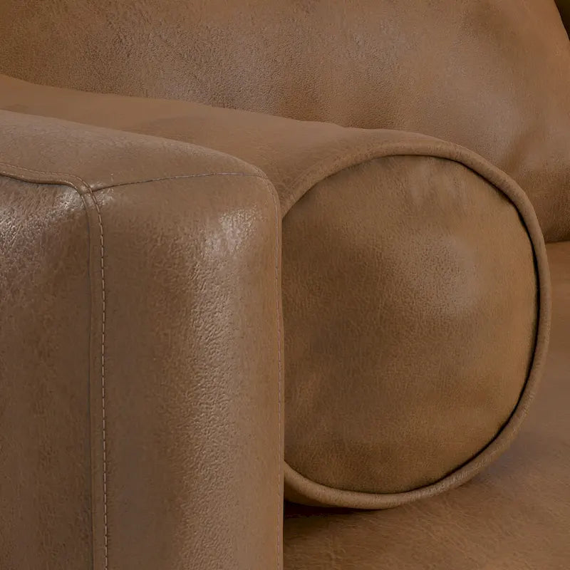 WYNDENHALL Brixley Mid Century 102 inch Wide Left Sofa Sectional