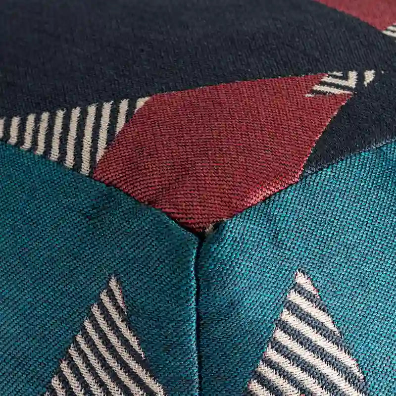Jani Martinique 18 x 18 x 18 Square Indoor/Outdoor Pouf Ottoman