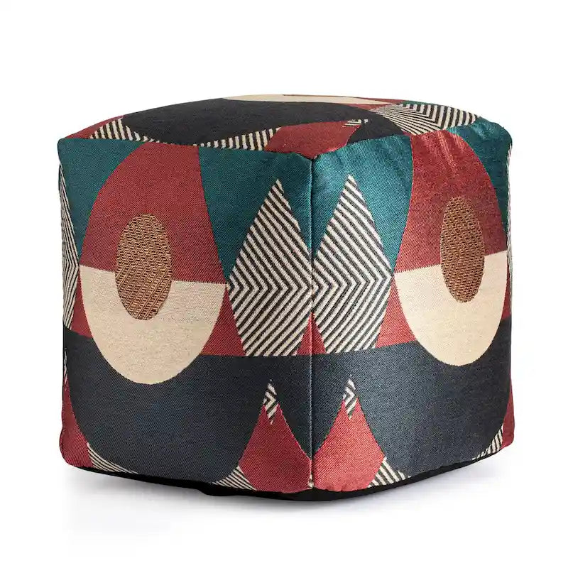 Jani Martinique 18 x 18 x 18 Square Indoor/Outdoor Pouf Ottoman