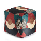 Jani Martinique 18 x 18 x 18 Square Indoor/Outdoor Pouf Ottoman