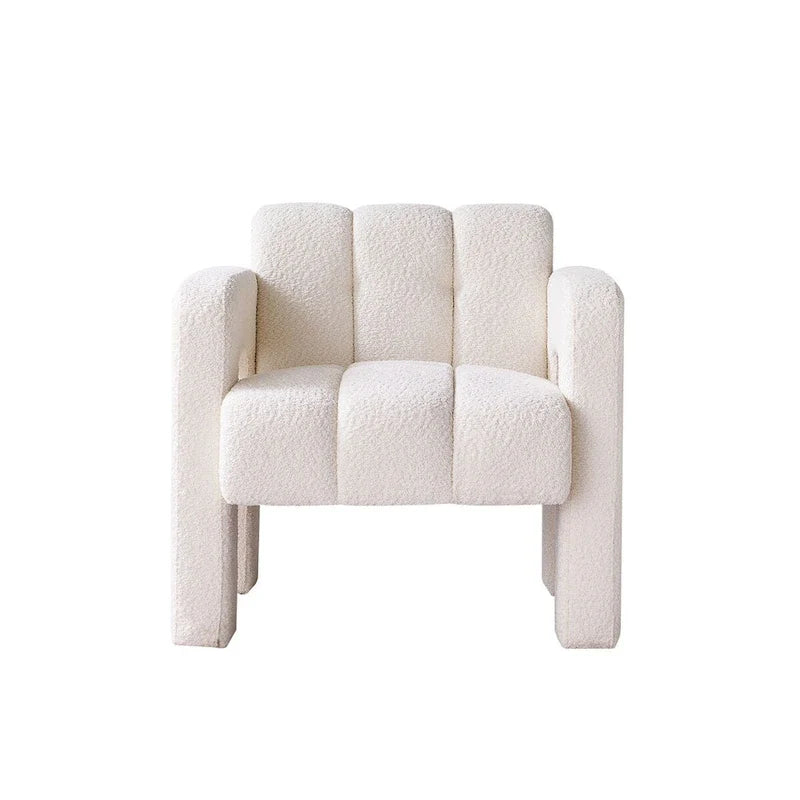31.10 Wide Boucle Upholstered Accent Chair for Living Room