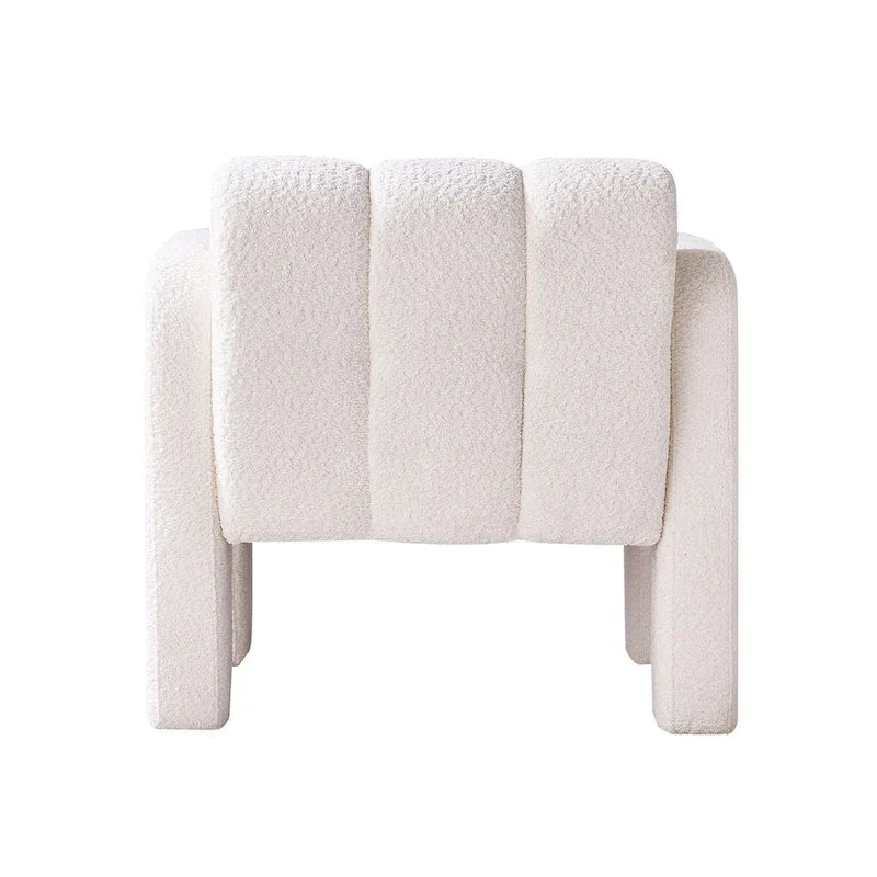 31.10 Wide Boucle Upholstered Accent Chair for Living Room