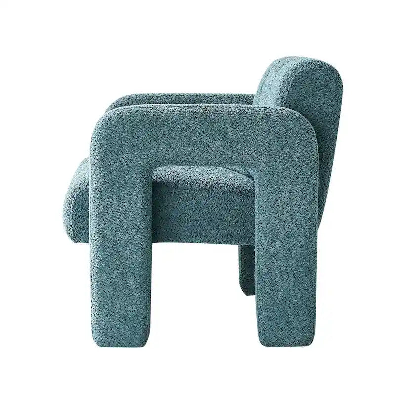 31.10 Wide Boucle Upholstered Accent Chair for Living Room