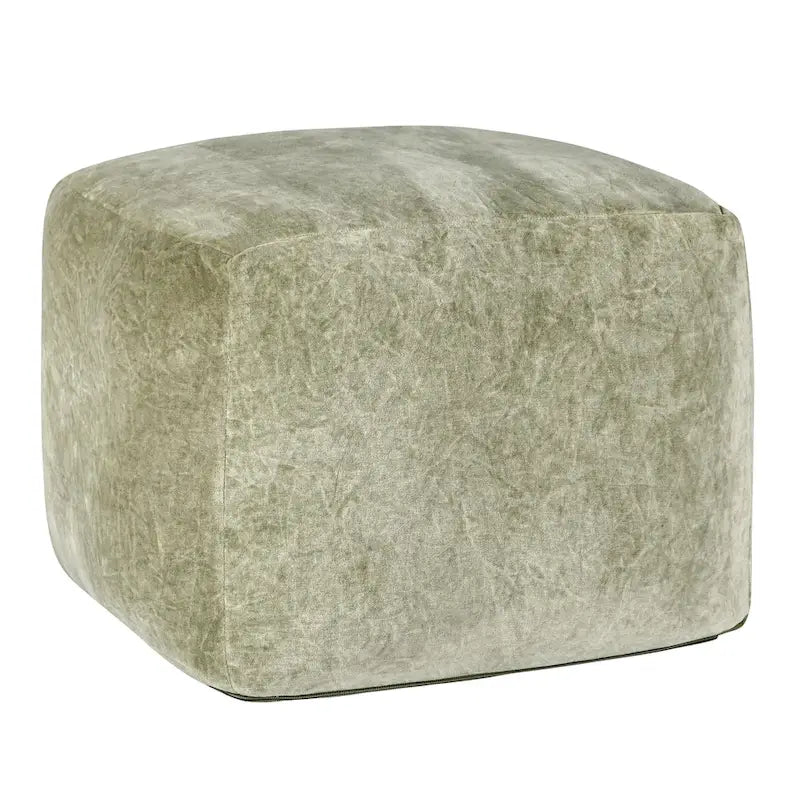Villa by Classic Home Heirloom 18 Velvet Pouf