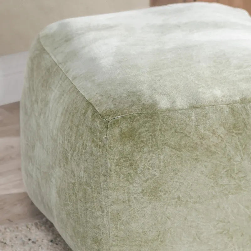 Villa by Classic Home Heirloom 18 Velvet Pouf